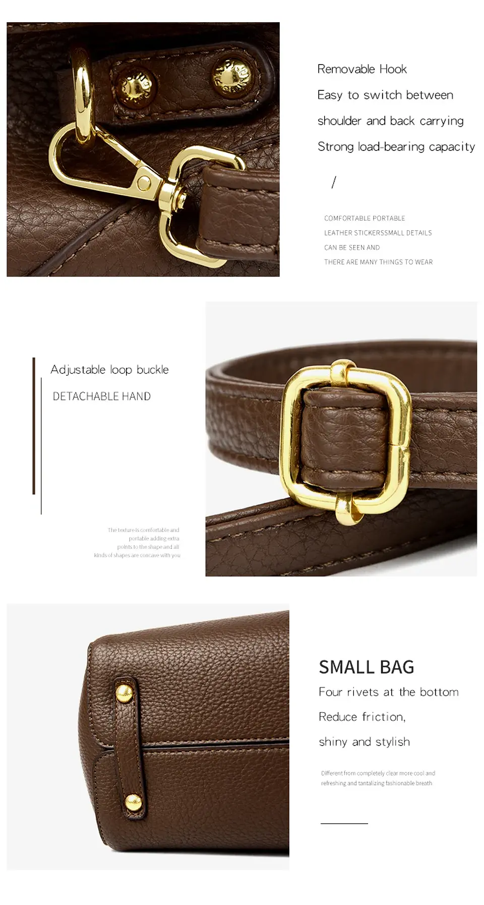 3-layer Design Women's Handbags Luxury Shoulder Crossbody Bags High Quality Soft Leather Bag Ladies Fashion Messenger Sac A Main 26
