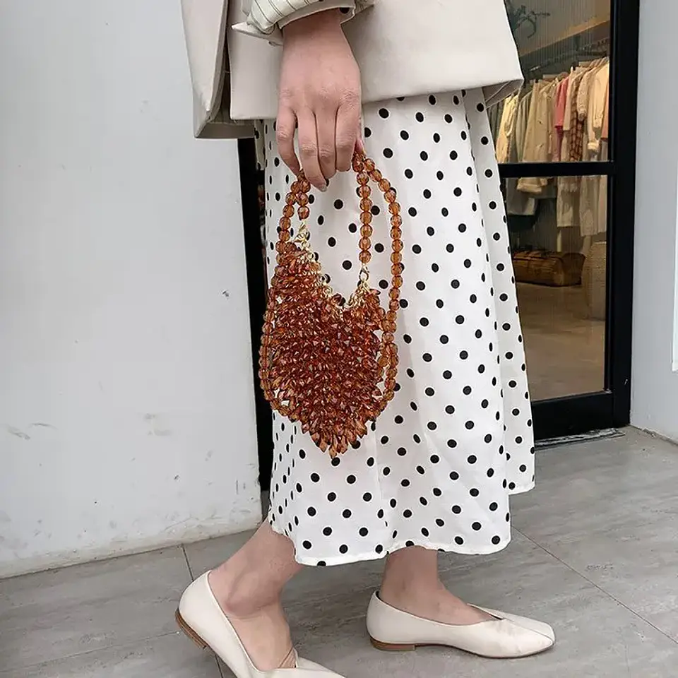 Beaded Handbag Sweet Bride's Handbag Fashion Dinner Bag Banquet Bag Women's Shoulder Bag 31