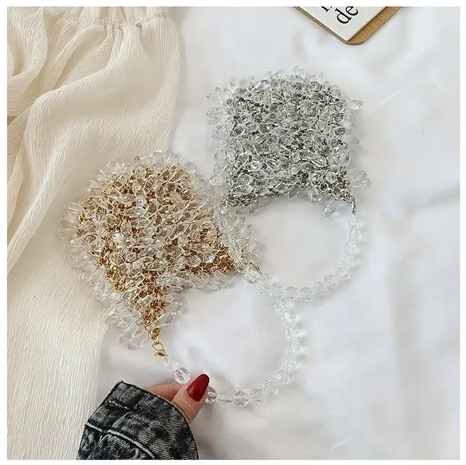 Beaded Handbag Sweet Bride's Handbag Fashion Dinner Bag Banquet Bag Women's Shoulder Bag 54