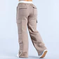 Ropa Mujer Fashion Solid Color Casual Pocket Versatile Pant Spring Temperament Commuting Loose Personality Sports Straight Pants - Miniatura 17