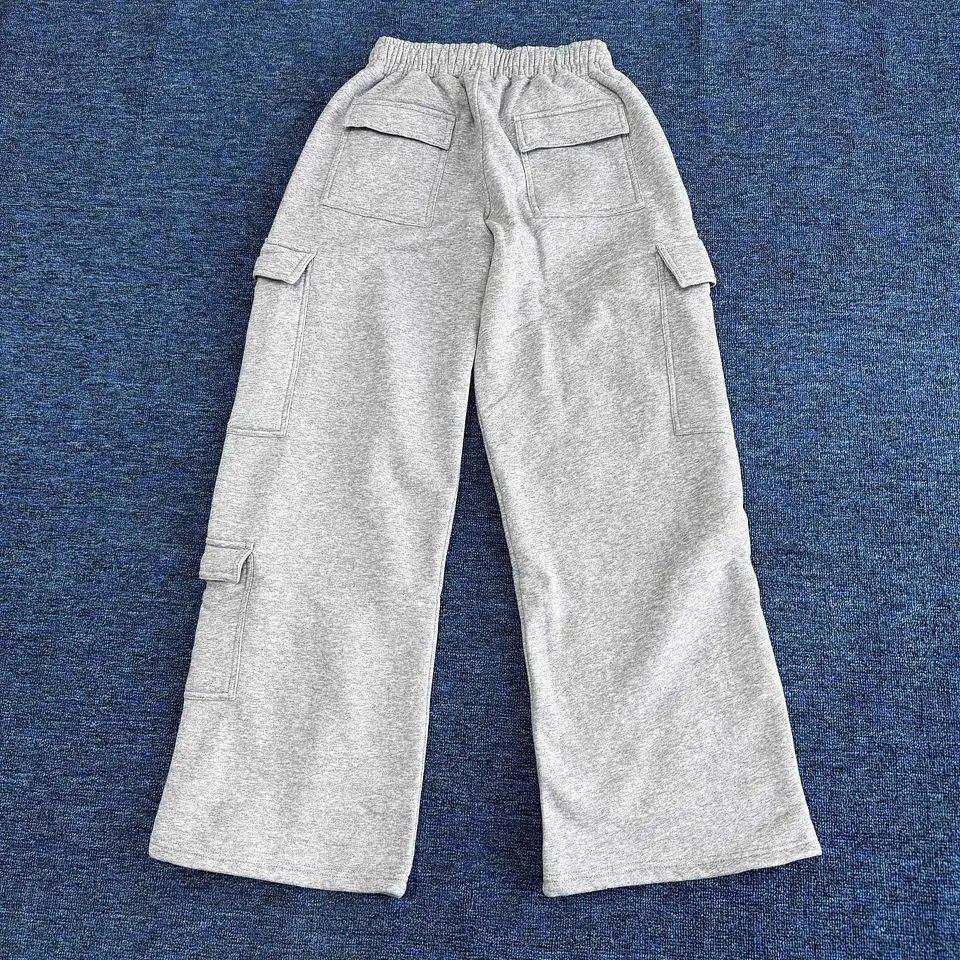 Ropa Mujer Fashion Solid Color Casual Pocket Versatile Pant Spring Temperament Commuting Loose Personality Sports Straight Pants 23