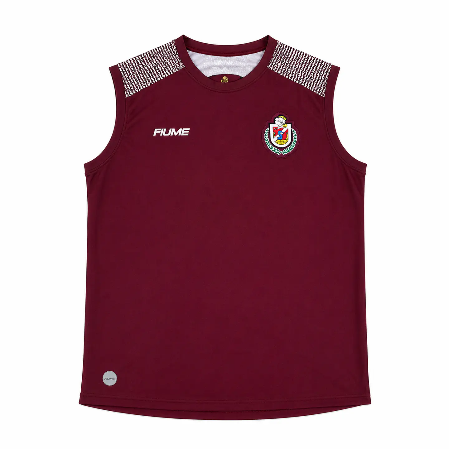 Camiseta Entrenamiento Sin Mangas Adulto Granate 2025 1