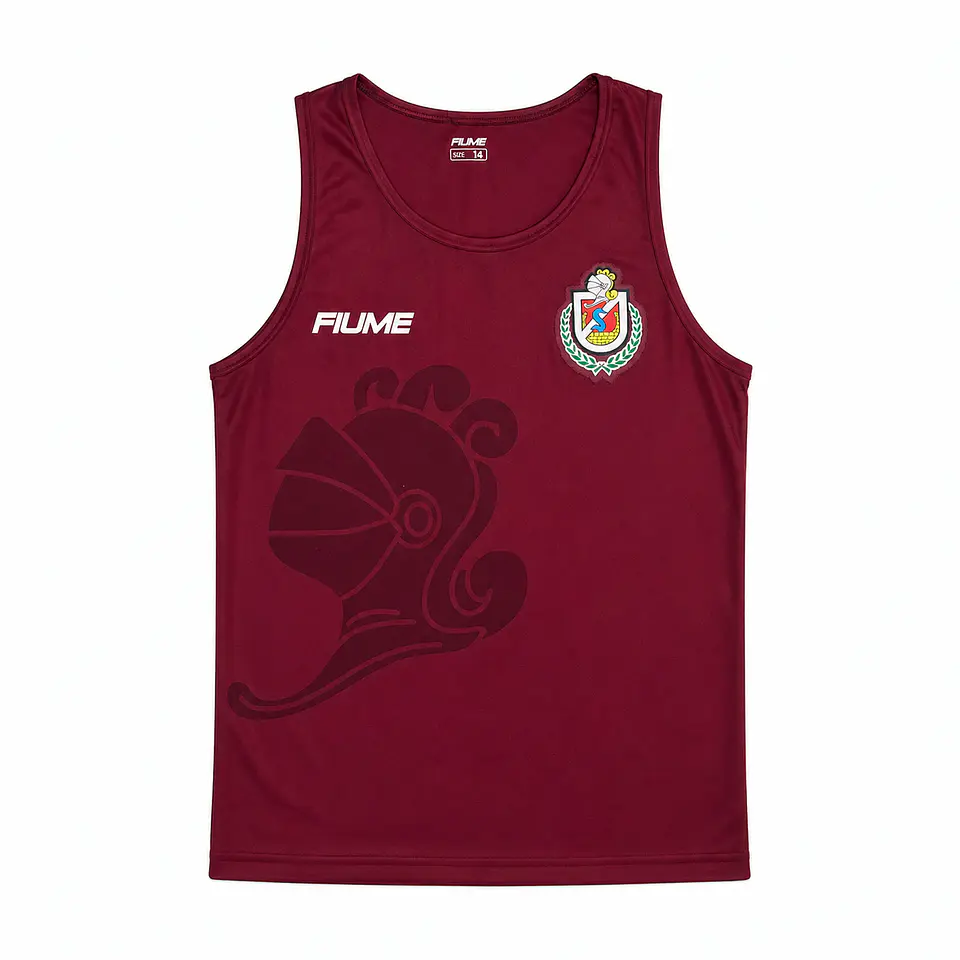 Camiseta Sin Mangas Adulto Granate 2025 1