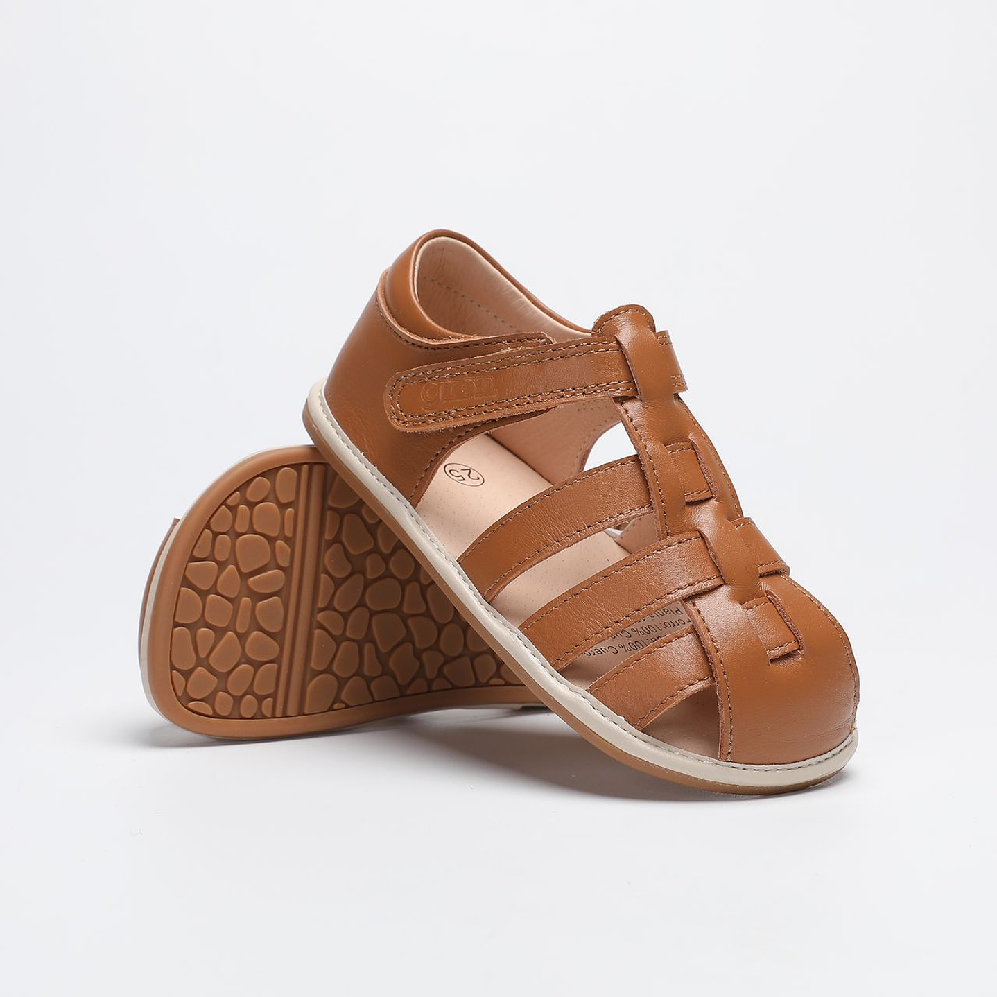 Sandalias baby de Cuero HELGAR Brown 7