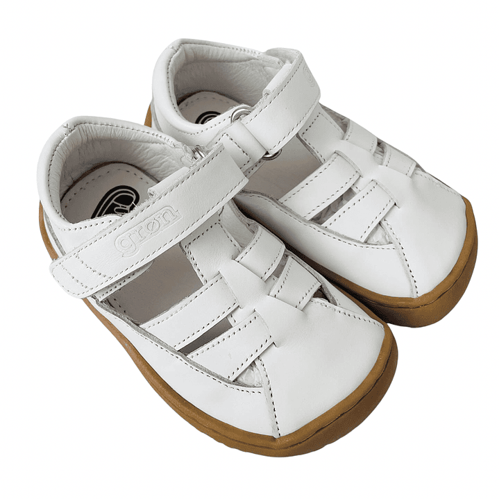 Sandalias de Cuero ODIN Blanco 3