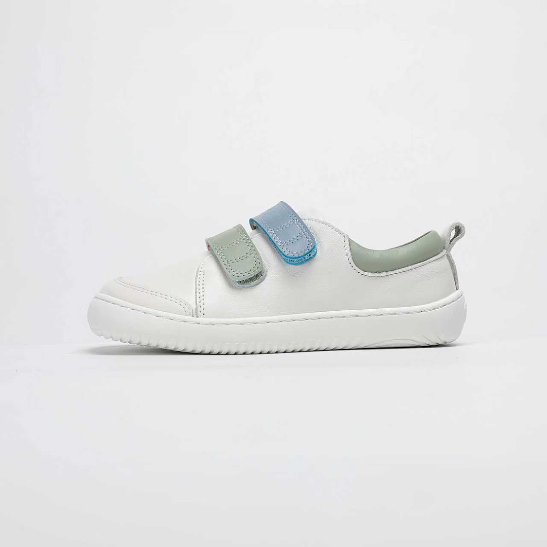Zapatillas de Cuero MERAKI WHITE/BLUE (Children) 4