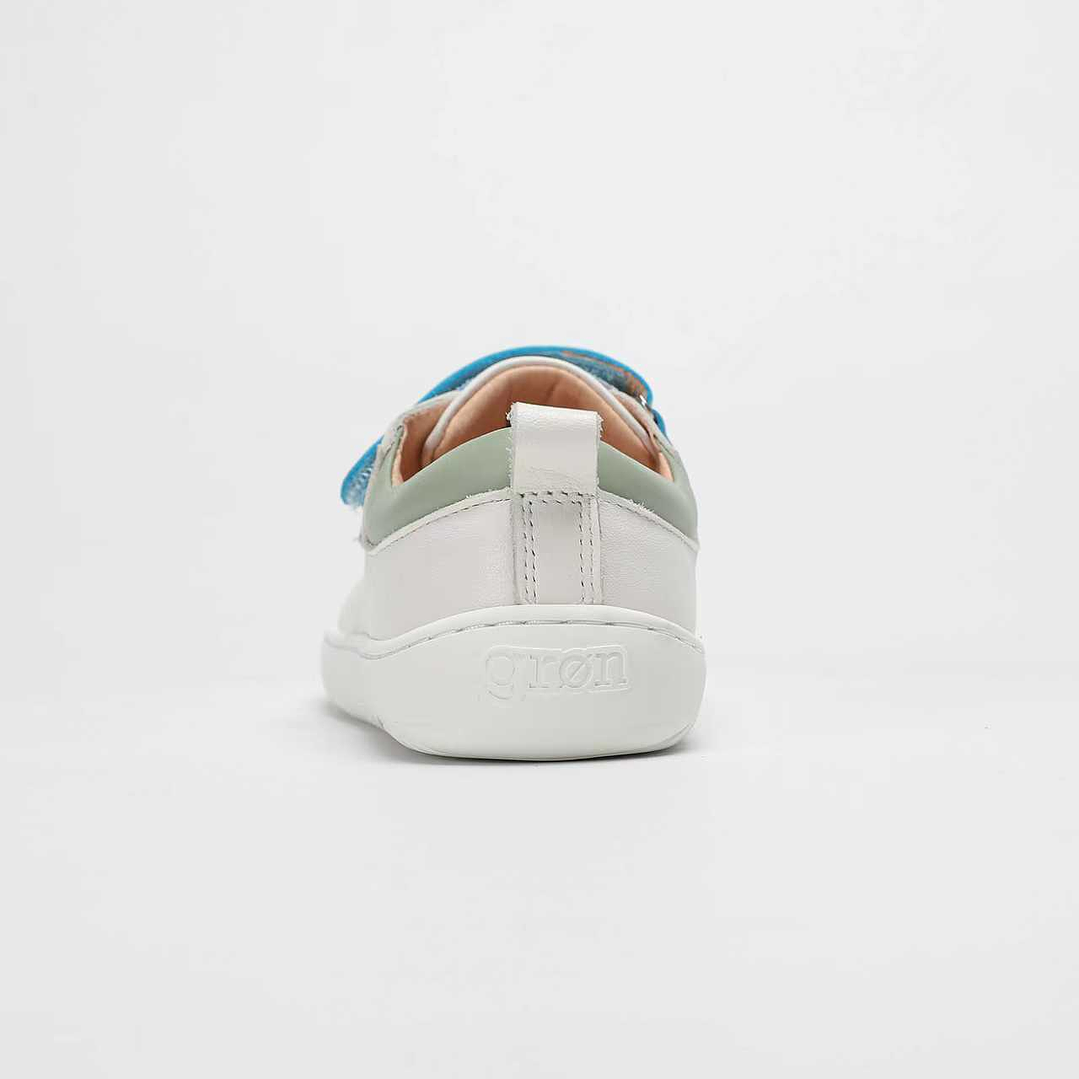 Zapatillas de Cuero MERAKI WHITE/BLUE (Children) 5