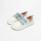 Zapatillas de Cuero MERAKI WHITE/BLUE (Children) - thumbnail 1