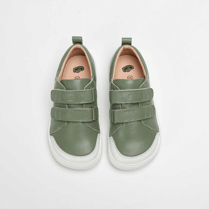 Zapatillas de Cuero MERAKI ARMY GREEN (Children) 3
