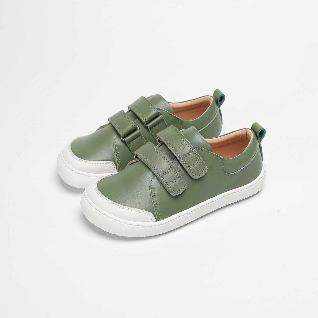 Zapatillas de Cuero MERAKI ARMY GREEN (Children) 1