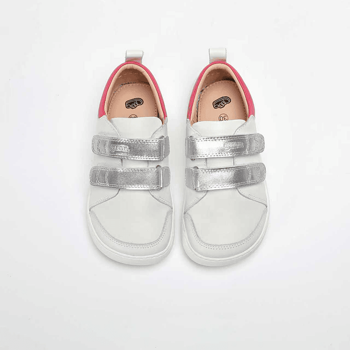 Zapatillas de Cuero MERAKI SILVER/FUCHSIA (Children) 3