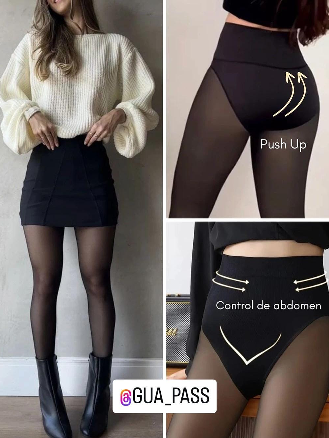 Panty efecto piel con faja 1