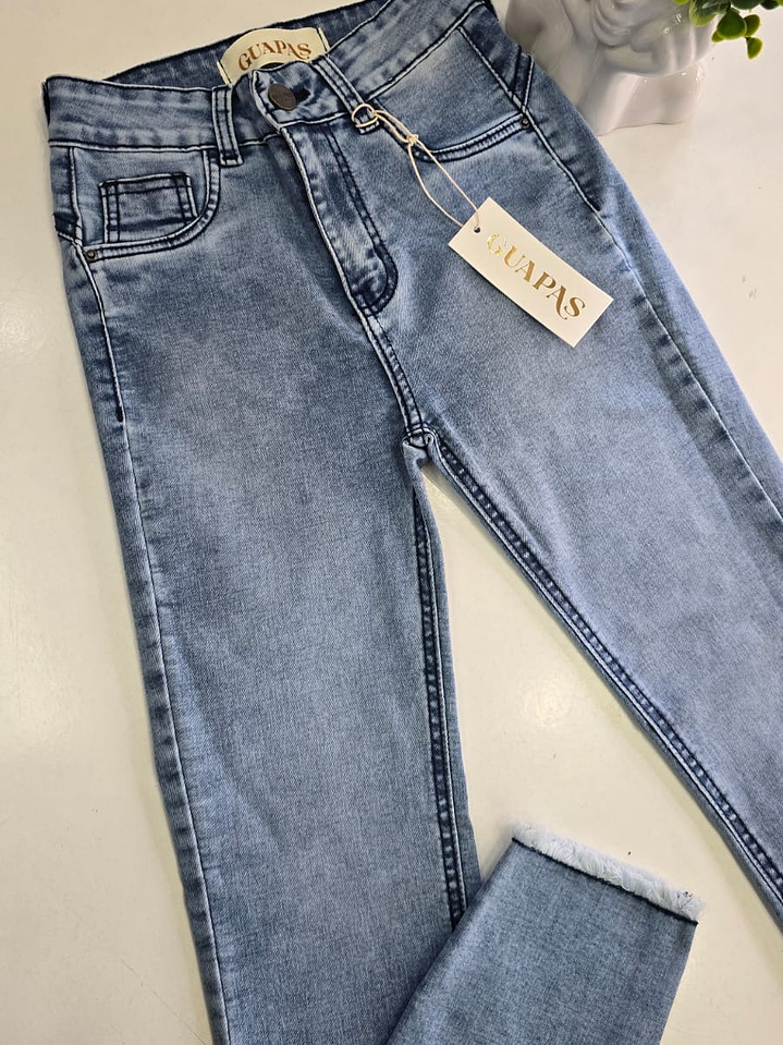 SKINNY CON FLECOS NUEVA COLECCIÓN GRIS-CELESTE 5