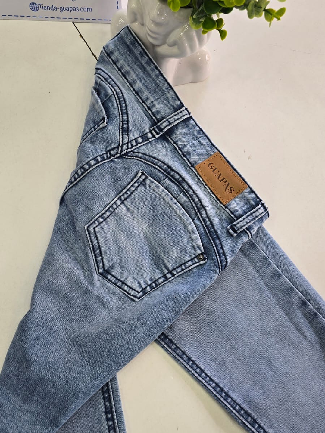 SKINNY CON FLECOS NUEVA COLECCIÓN GRIS-CELESTE 6