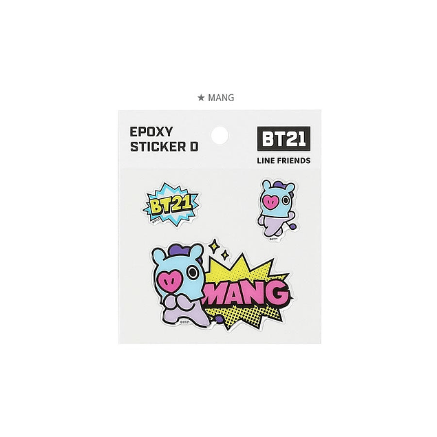 BT21 OFFICIAL - EPOXY STICKER D