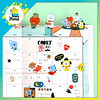 BT21 OFFICIAL - CLEAR STICKER PLANET