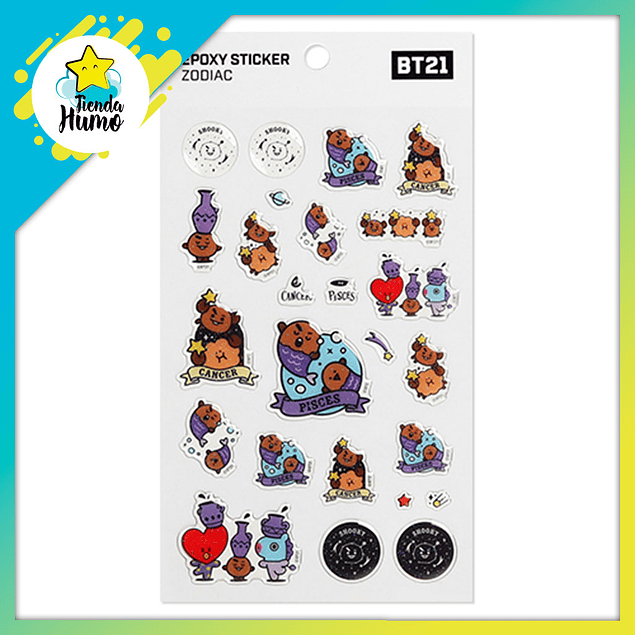 BT21 OFFICIAL - EPOXY STICKER ZODIAC