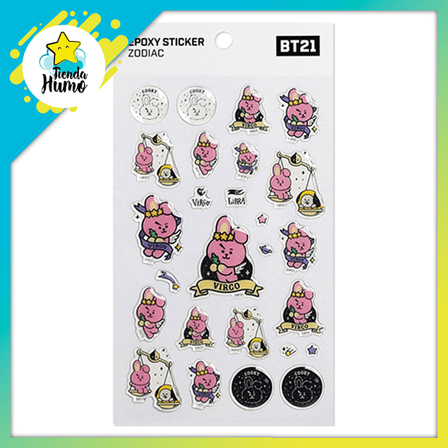 BT21 OFFICIAL - EPOXY STICKER ZODIAC