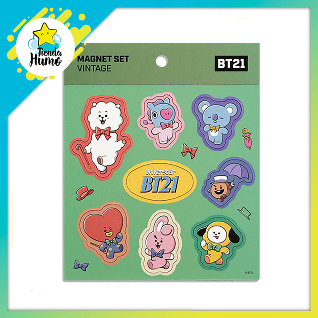 BT21 OFFICIAL - MAGNET SET