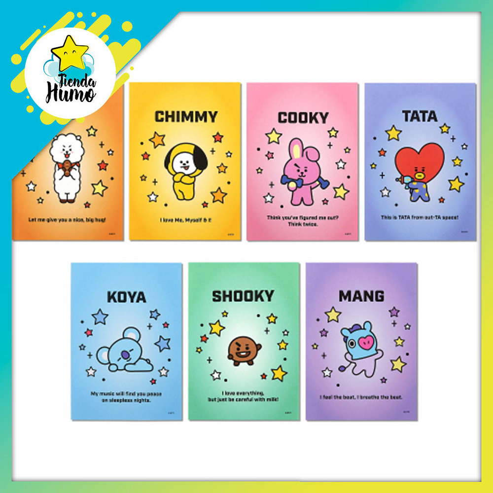 BT21 OFFICIAL - MEMO PAD LIST