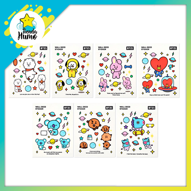 BT21 OFFICIAL - WALL DECO STICKER