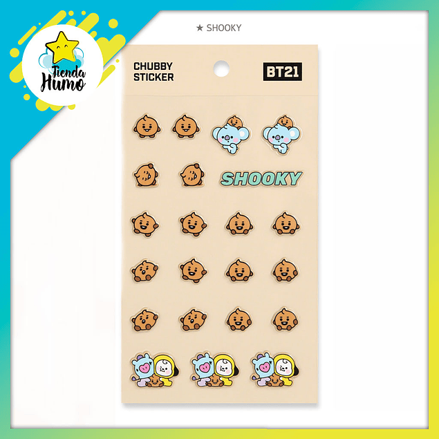 BT21 OFFICIAL - CHUBBY STICKER