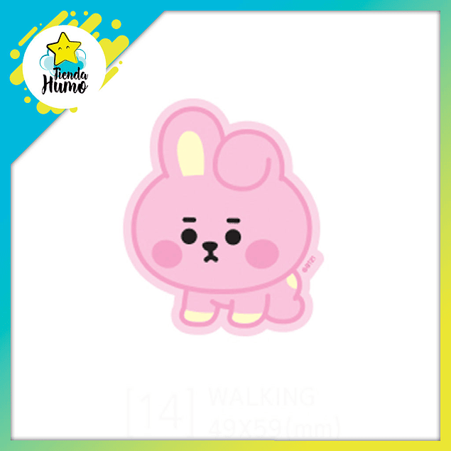 BT21 OFFICIAL - BIG STICKER COOKY