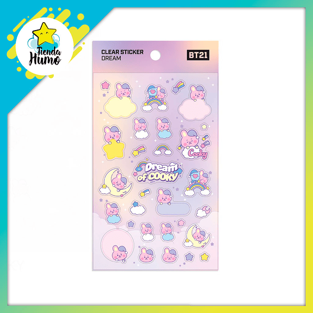 BT21 OFFICIAL - CLEAR STICKER DREAM