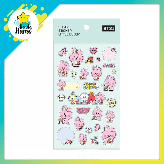 BT21 OFFICIAL - CLEAR STICKER LITTLE BUDDY