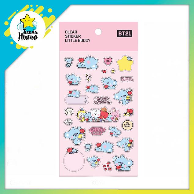 BT21 OFFICIAL - CLEAR STICKER LITTLE BUDDY