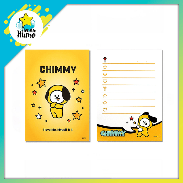 BT21 OFFICIAL - MEMO PAD LIST