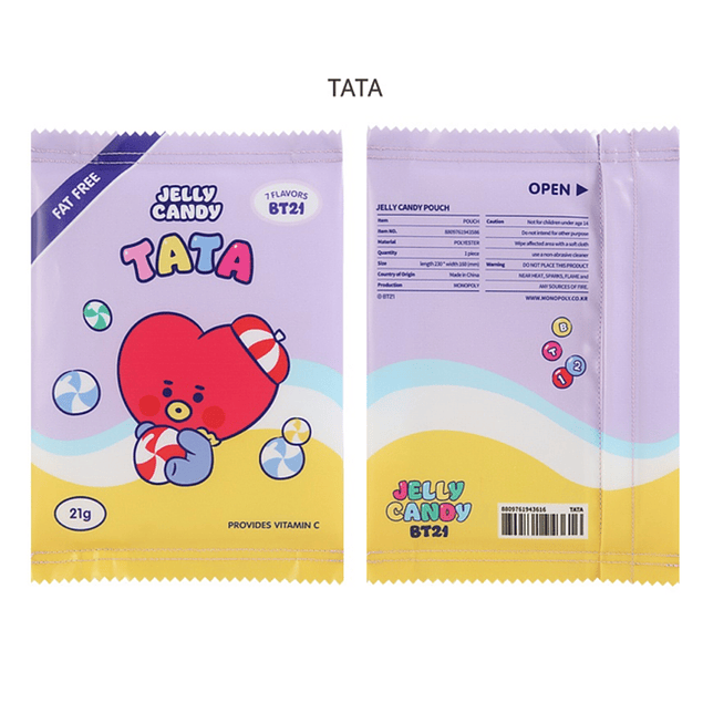 BT21 OFFICIAL - JELLY CANDY POUCH LARGE