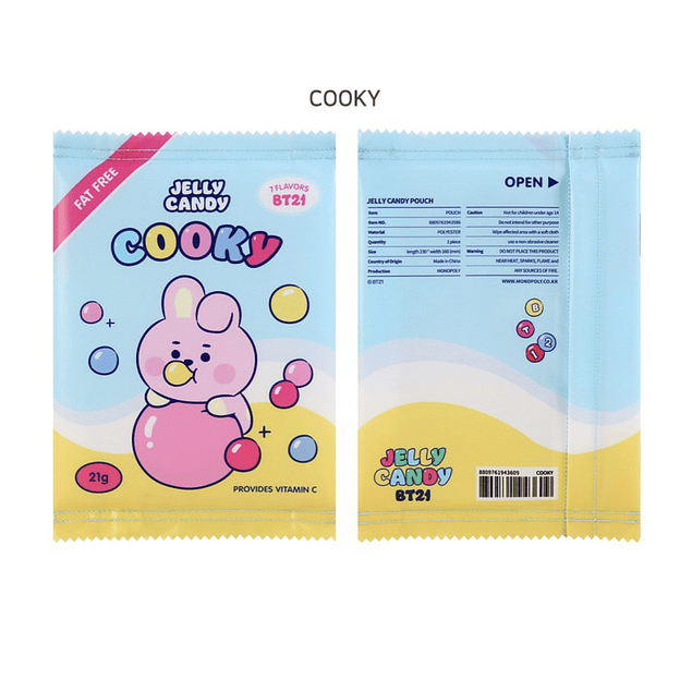 BT21 OFFICIAL - JELLY CANDY POUCH LARGE
