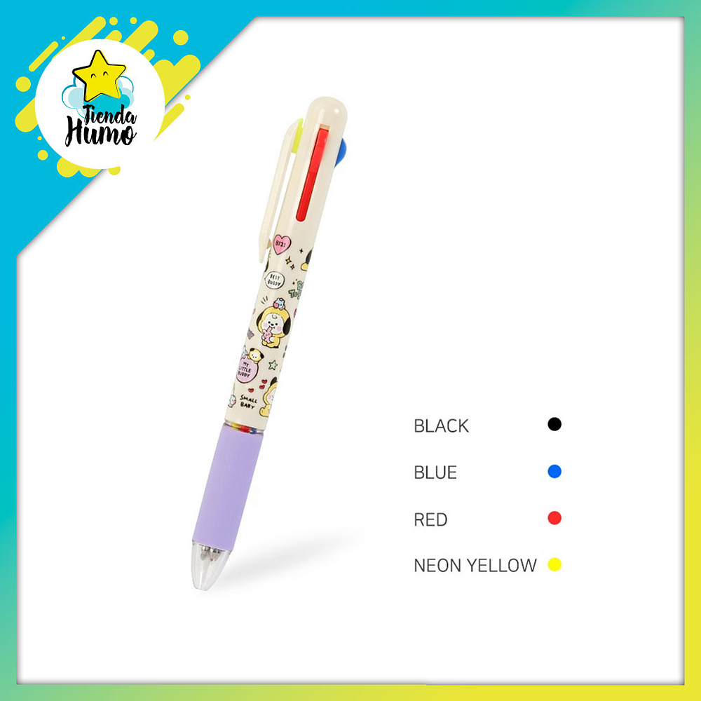 BT21 OFFICIAL - 4 COLOR BALL PEN LITTLE BUDDY