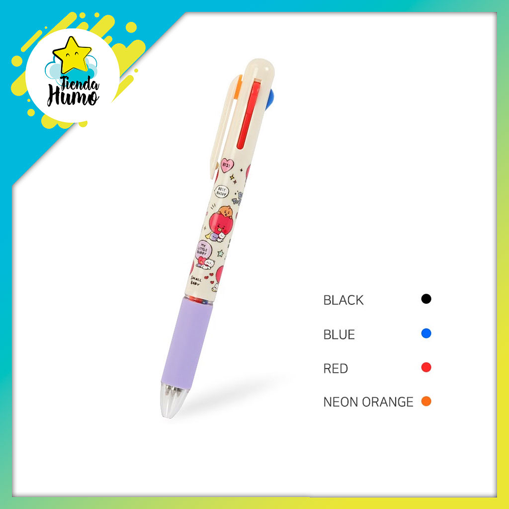 BT21 OFFICIAL - 4 COLOR BALL PEN LITTLE BUDDY