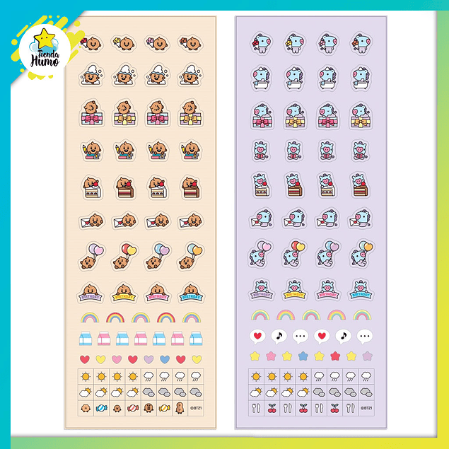 BT21 OFFICIAL - BABY DAILY STICKER