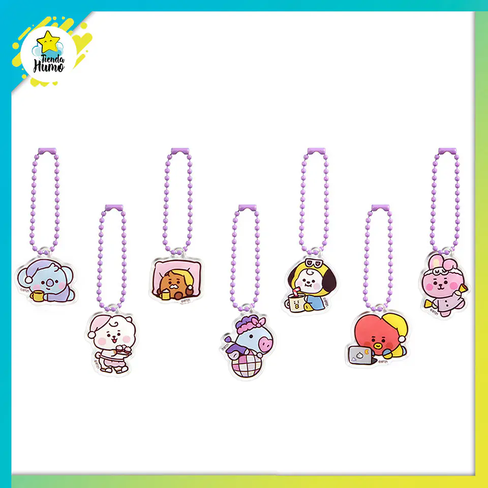 BT21 OFFICIAL - ACRYLIC SIMPLE KEYRING (PARTY) 2