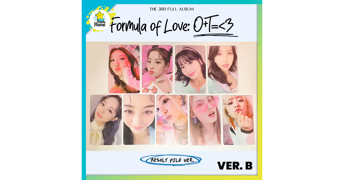 TWICE - SOUNDWAVE LUCKY DRAW FORMULA OF LOVE PHOTOCARD (V