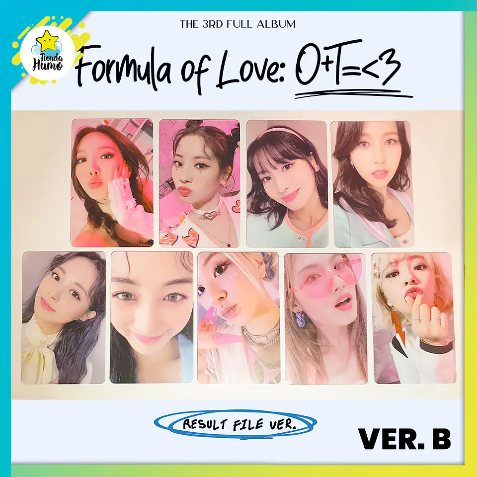 TWICE - SOUNDWAVE PVC LUCKYDRAW FORMULA OF LOVE PHOTOCARD (Ver. B) 1