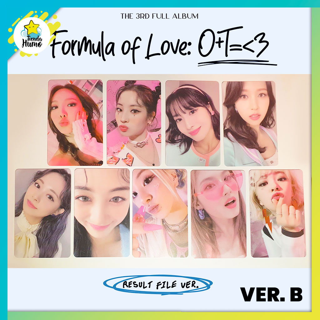 TWICE - SOUNDWAVE LUCKY DRAW FORMULA OF LOVE PHOTOCARD (V