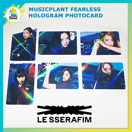 LE SSERAFIM - FEARLESS MUSICPLANT HOLOGRAM PHOTOCARD