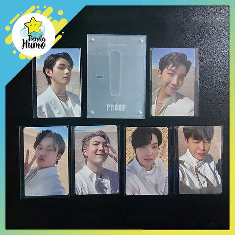 BTS - PROOF LIMITED WEVERSE SHOP BENEFIT PHOTOCARD + MARCO ACRÍLICO 