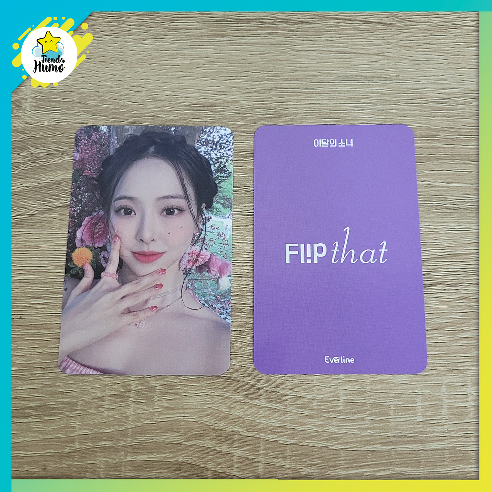 LOONA - FLIP THAT EVERLINE FANSIGN PHOTOCARDS