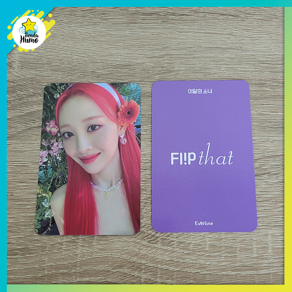 LOONA - FLIP THAT EVERLINE FANSIGN PHOTOCARDS