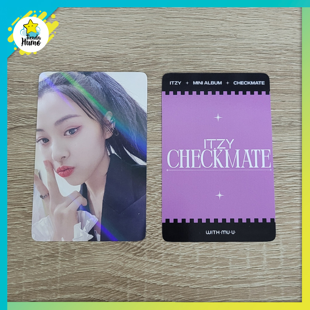 ITZY - CHECKMATE WITHMUU HOLOGRAM LIMITED PHOTOCARD (BLUE