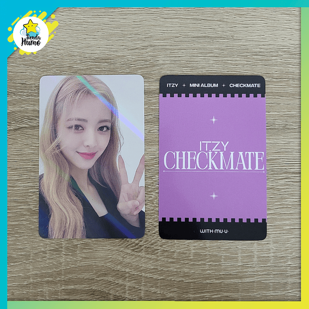 ITZY - CHECKMATE WITHMUU HOLOGRAM LIMITED PHOTOCARD (BLUE CONCEPT)