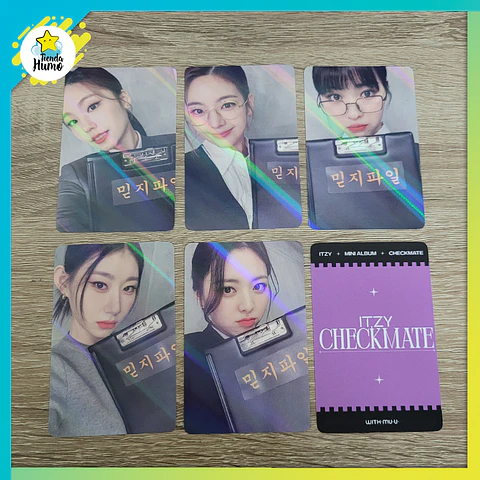 ITZY - CHECKMATE WITHMUU HOLOGRAM LIMITED PHOTOCARD (PINK CONCEPT)