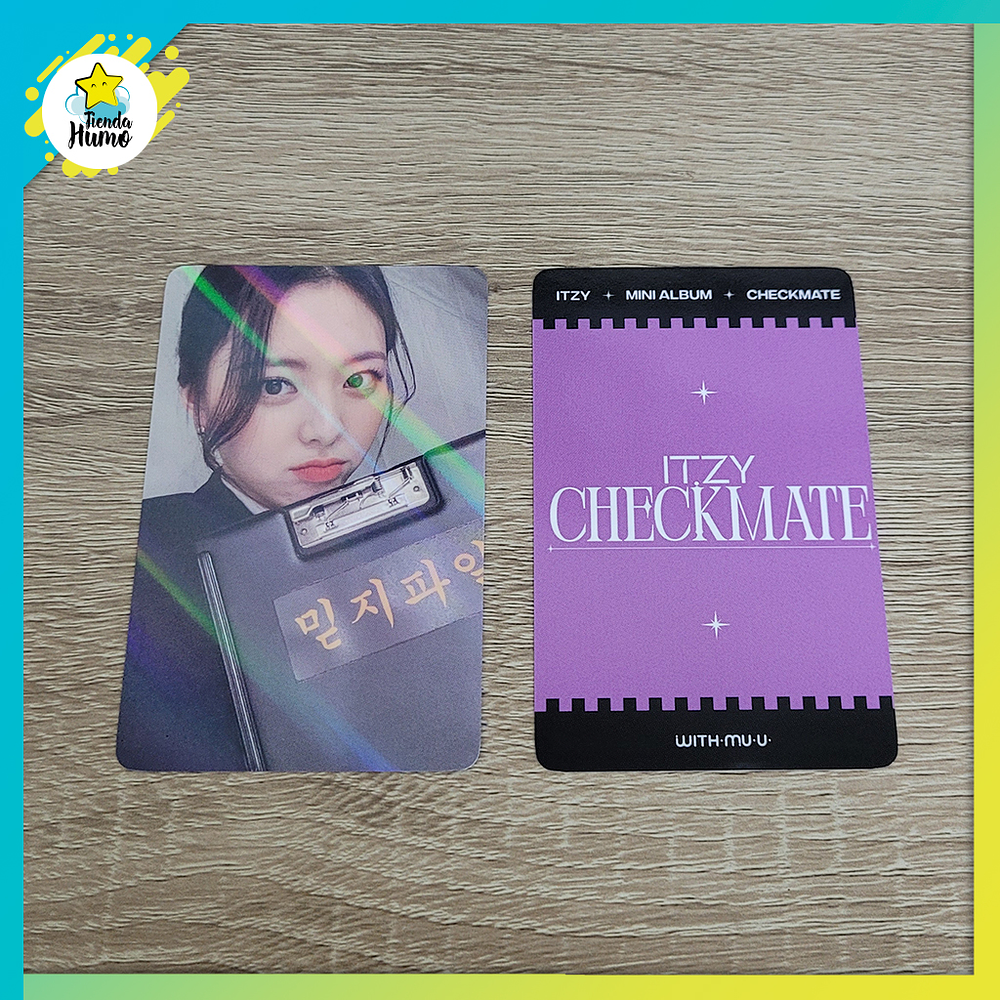 ITZY - CHECKMATE WITHMUU HOLOGRAM LIMITED PHOTOCARD (PINK CONCEPT)