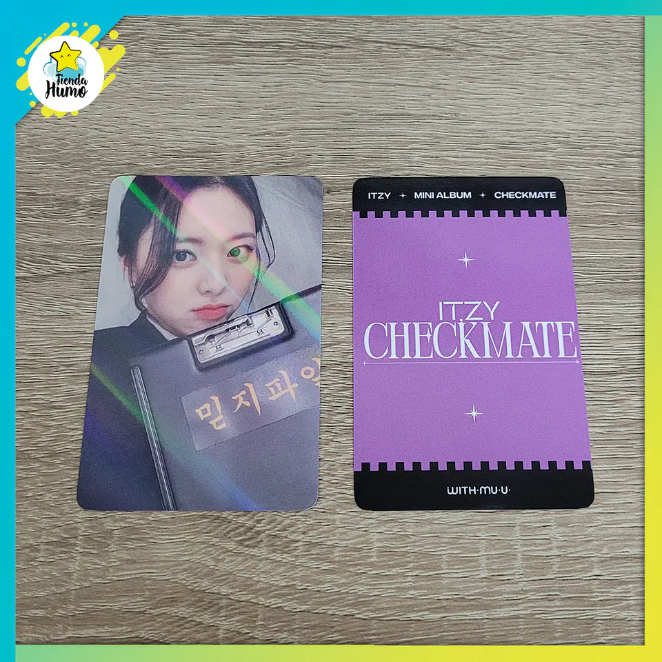 ITZY - CHECKMATE WITHMUU HOLOGRAM LIMITED PHOTOCARD (PINK CONCEPT) 6