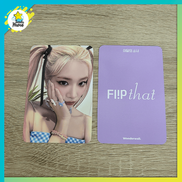 LOONA - FLIP THAT WONDERWALL FANSIGN LIMITED PHOTOCARD